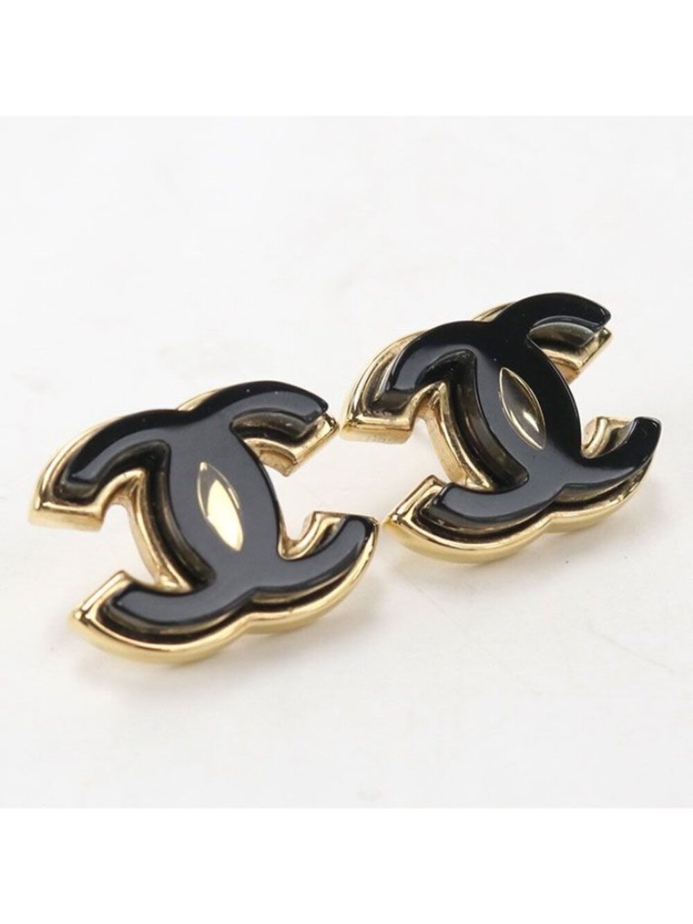 Chanel CC Logo Earrings Metal